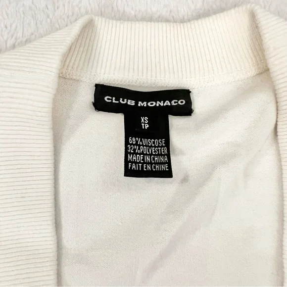 CLUB MONACO Ruched Button Up Sweater - Picture 3 of 6